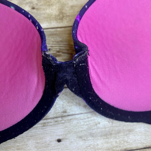 Victoria’s Secret Pink wear everywhere push up bra starry 32C - Picture 3 of 8